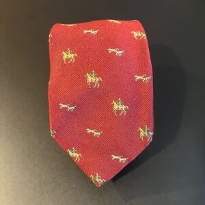 Huntley’s Men’s Necktie Hunting Dog Red